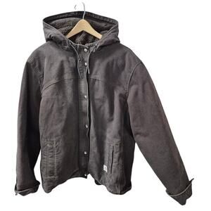 Carhartt Brown 90s VTG Cotton Duck Fleece Lined Hooded Coat Sz  XXL 20 Plus Size